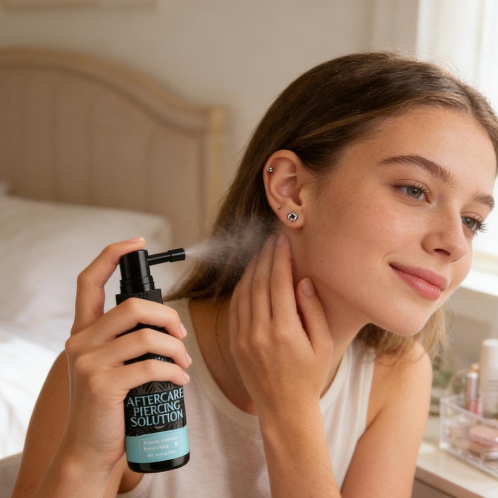 Piercing Cleaning Solution 50ml Gentle Safe Mist Piercing Spray