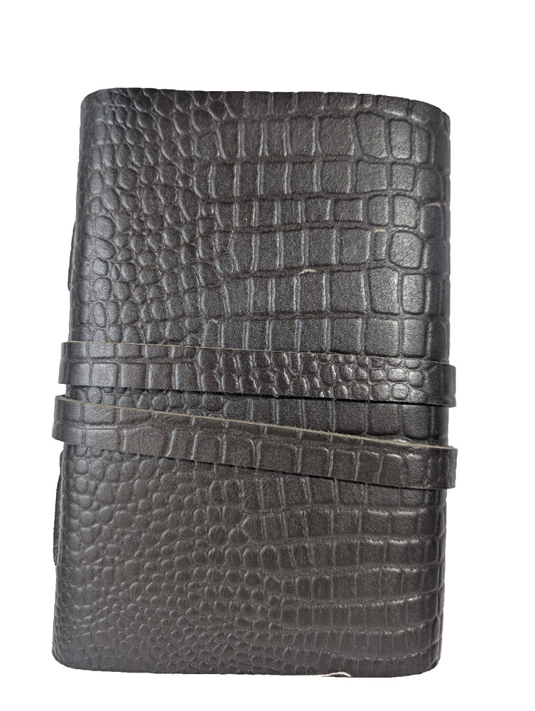 WANDERINGS Leather Journal - Handmade Leather Bound Notebook 7" x 5"