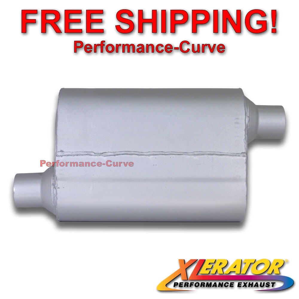 2.25" Offset / Offset - Performance Exhaust 2 Chamber Muffler Xlerator VX VX2443