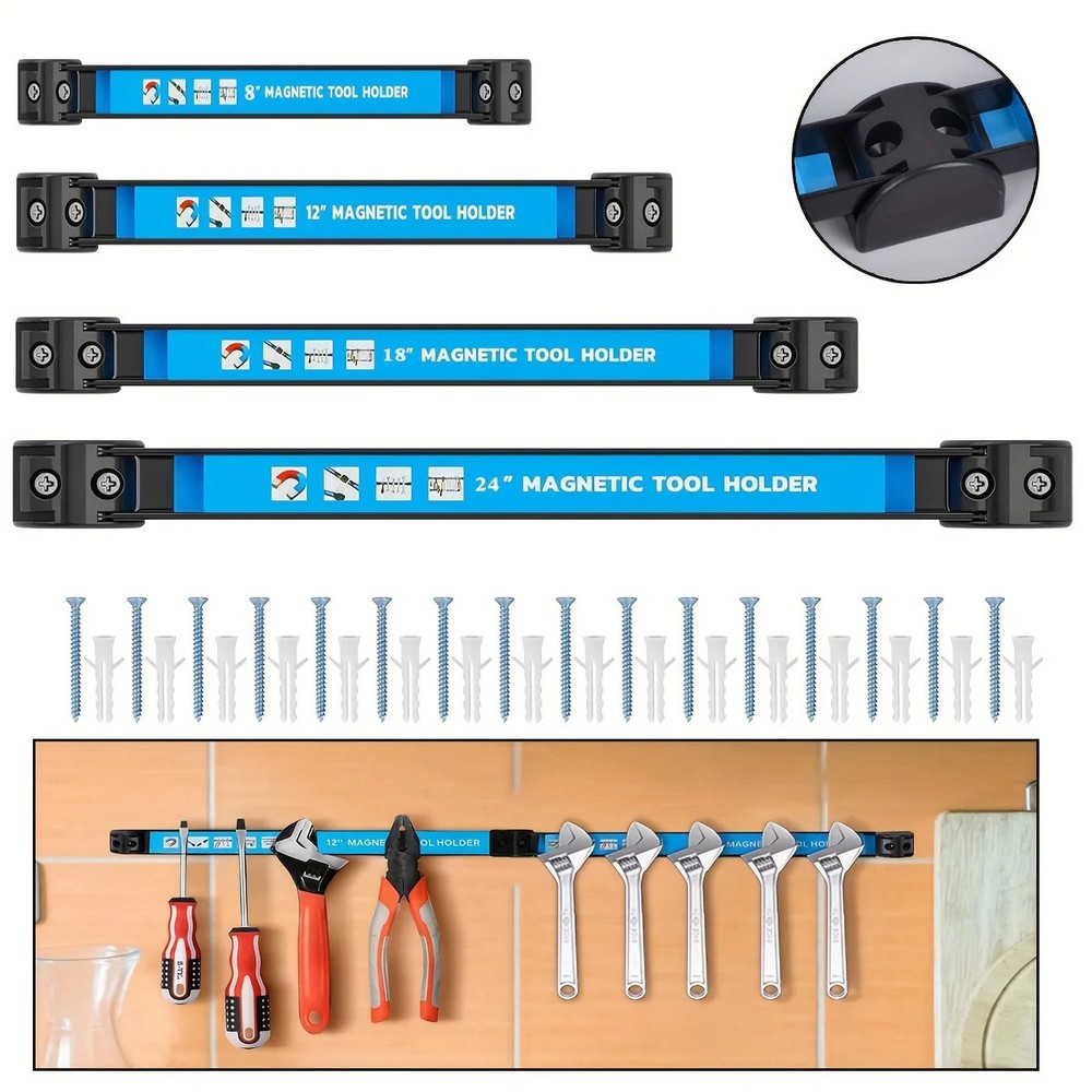 Heavy Duty Magnetic Tool Holder Bar Metal Workshop Organizer