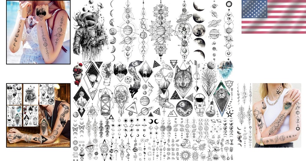 Outer Space Temporary Tattoos for All Ages