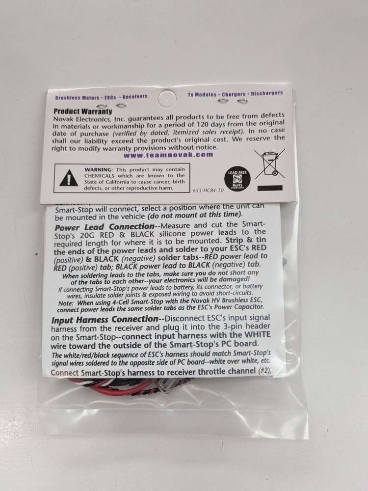 Novak 4-Cell Smart-Stop Li-Polymer Cut-Off Module 5471