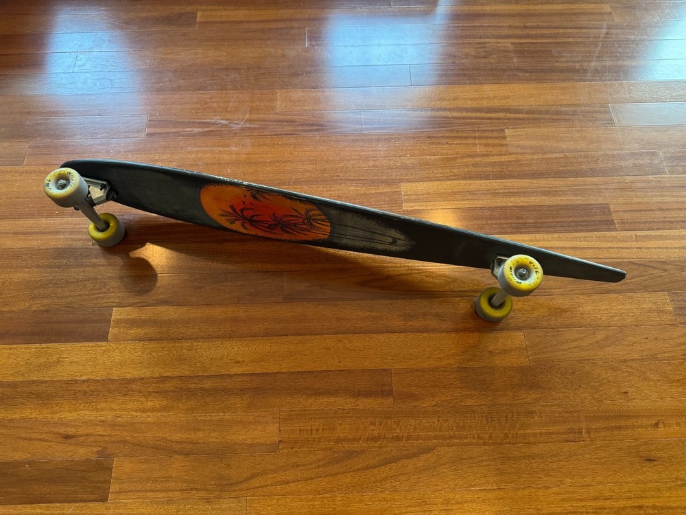 Maple Longboard with Beautiful Custom Painted Art - 47" Pintail
