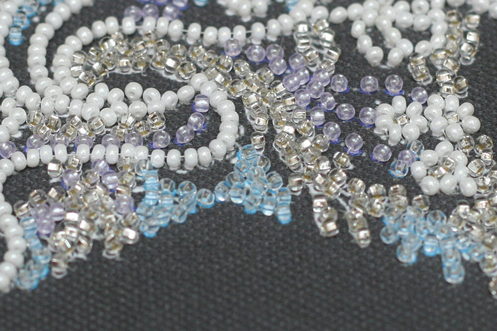 DIY Bead Embroidery Kit Lace Star Beaded stitching needlepoint beadwork