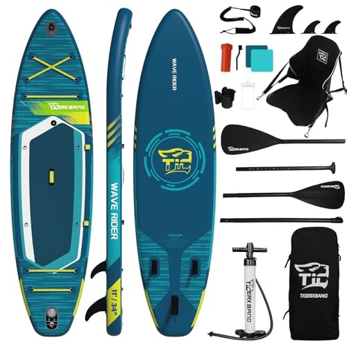 11'6"/11'/10' Inflatable Paddle Board with Complete Accessories, Versatile