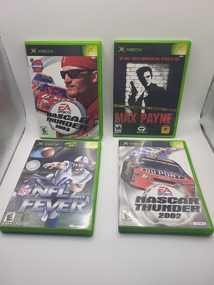 Original Xbox Controller Bundle 2 Controllers DVD Remote + 11 Games Lot Tested