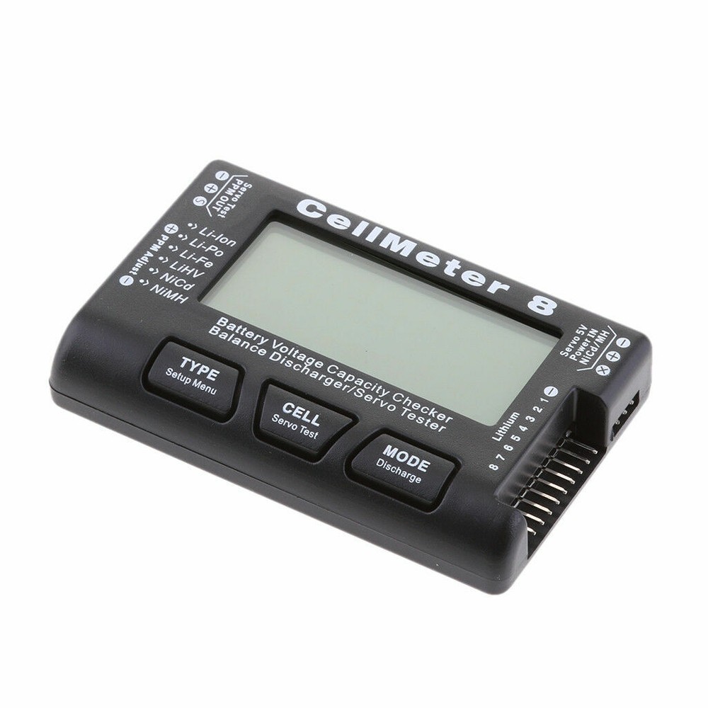 CellMeter 8 8 Multifunctional Digital Power Servo Tester 2S-8S