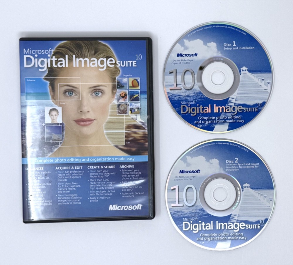 Microsoft Digital Image Suite 10 DVD & User's Manual - For Windows XP 2000 ME 98