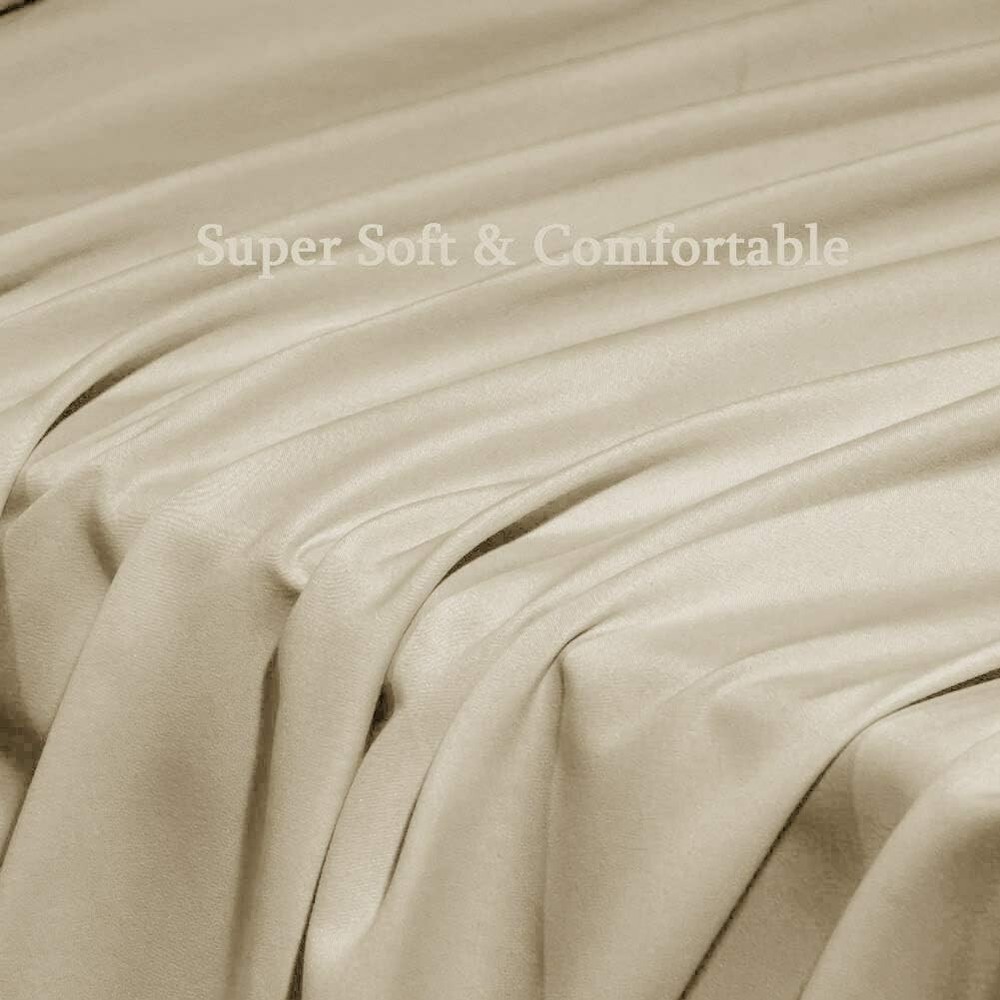 Super Soft Microfiber Bed Sheet Set - Wrinkle-Resistant, Deep Pocket, King Size