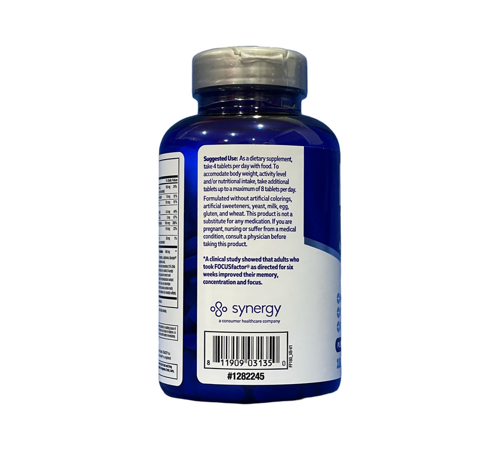 FOCUS Factor Brain Nutrition for the Brain. 180 Tablets