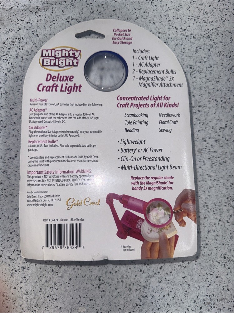 Gold Crest Mighty Bright Deluxe Craft Light
