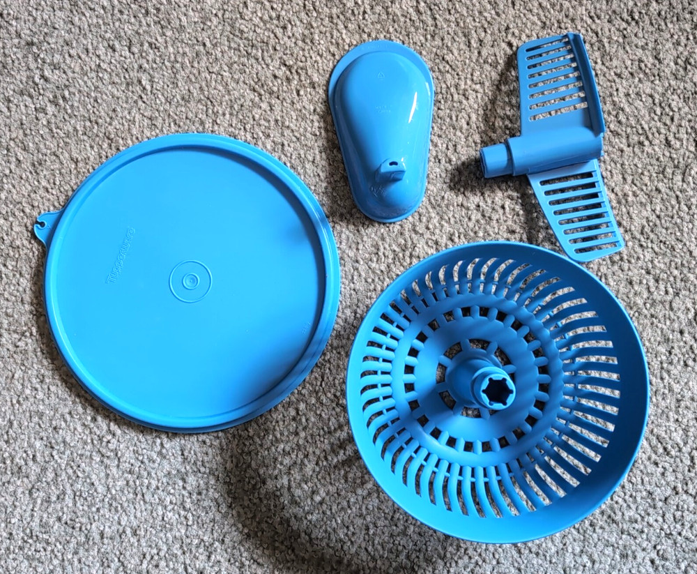 Tupperware Quick Chef Pro System Manual Food Processor #5578B-1 BLUE