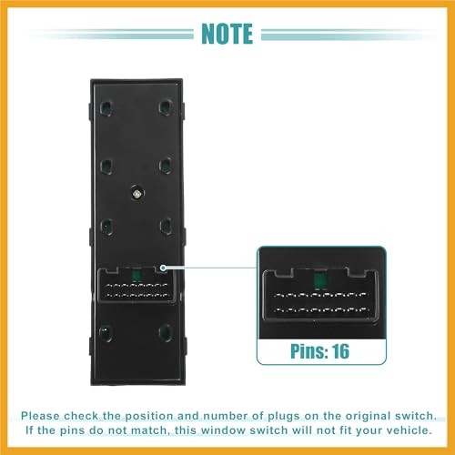 Front Left Driver Side Power Window Switch Window Control Switch Fit for Kia