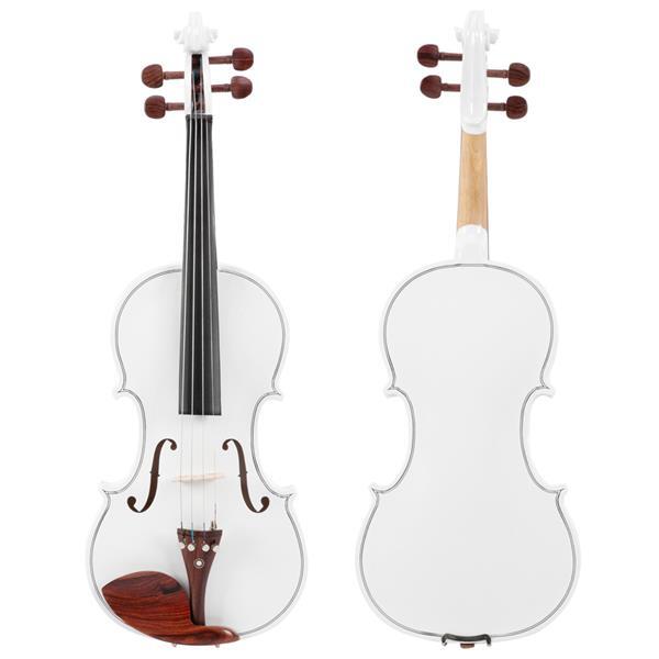 Glarry GV103 4/4 Spruce Panel Violin Matte White