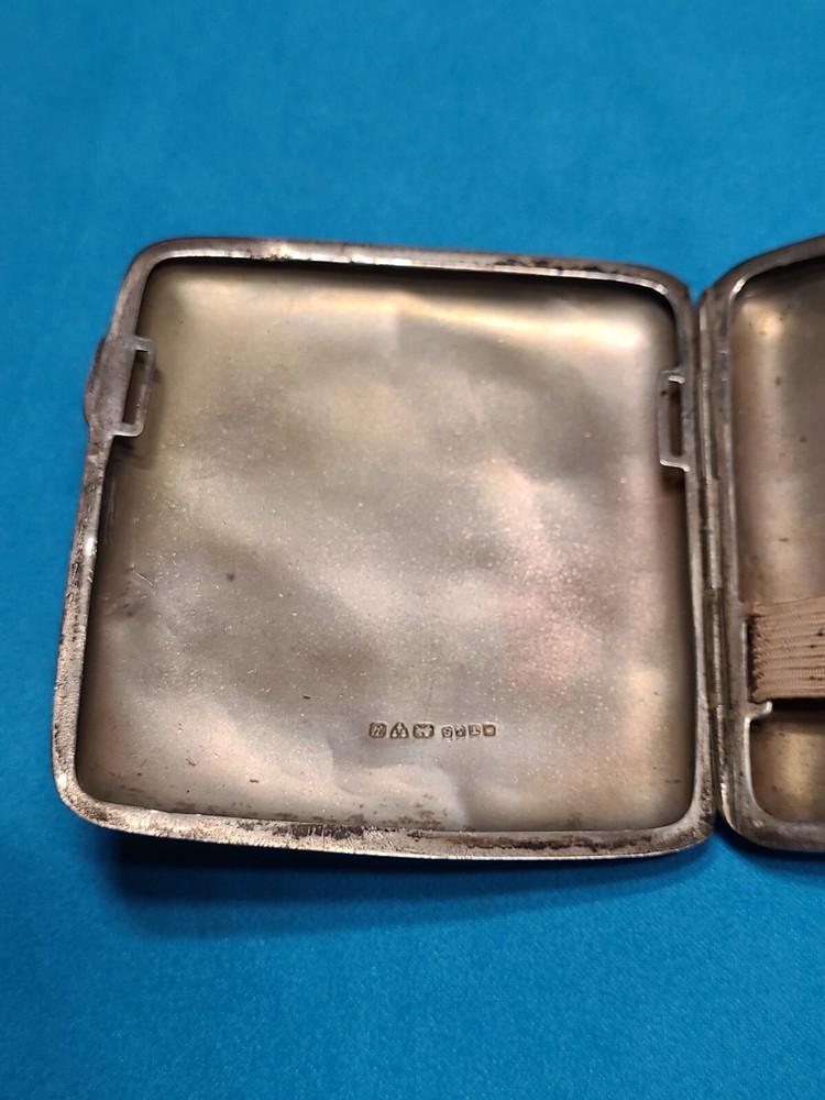 Silver Cigarette Case, 1924 , E J Trevitt & Sons , Chester
