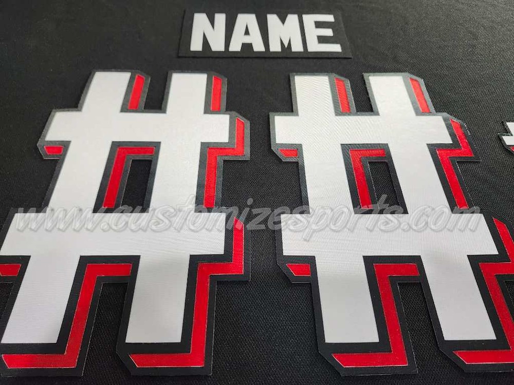 New Jersey Devils Customized Number Kit For 2021-Present 3rd Uniform