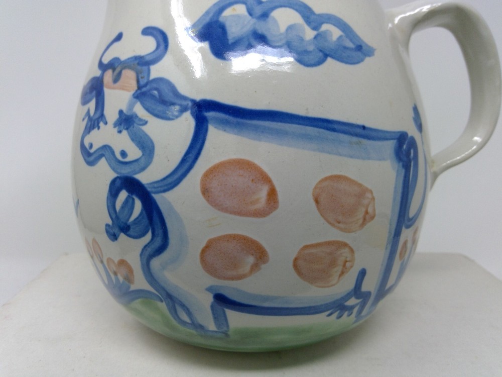 MA Hadley Pottery COW Pitcher