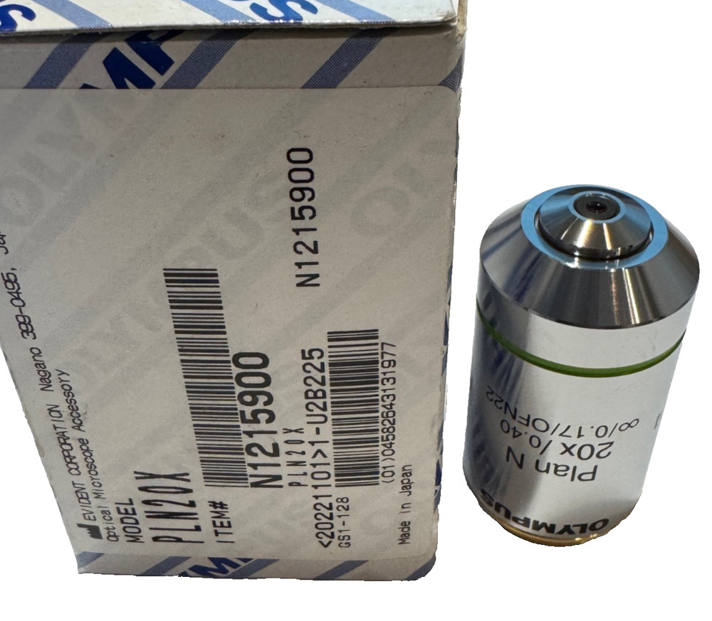 OLYMPUS PLN 20X /0.40, UIS 2, MICROSCOPE OBJECTIVE