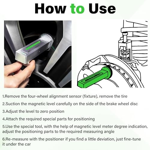 Wheel Alignment Tool, Universal Camber Alignment Tool, Adjustable Magnetic