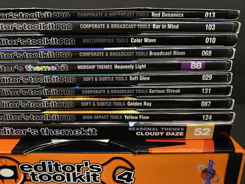 Digital Juice Editor’s Toolkit Pro Themekit Visual Broadcast FX Images Discs
