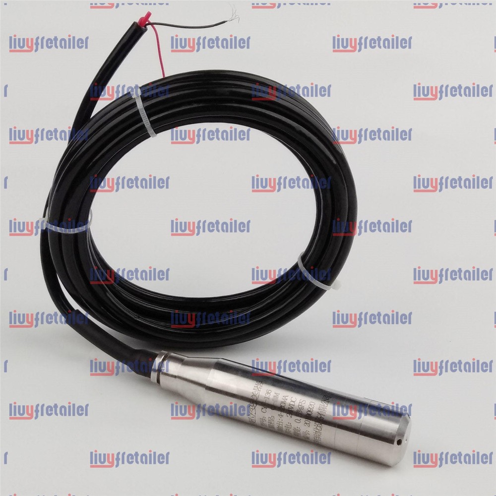 4-20MA 1.0m Range Water Level Transmitter Liquid Level Transducer Sensor