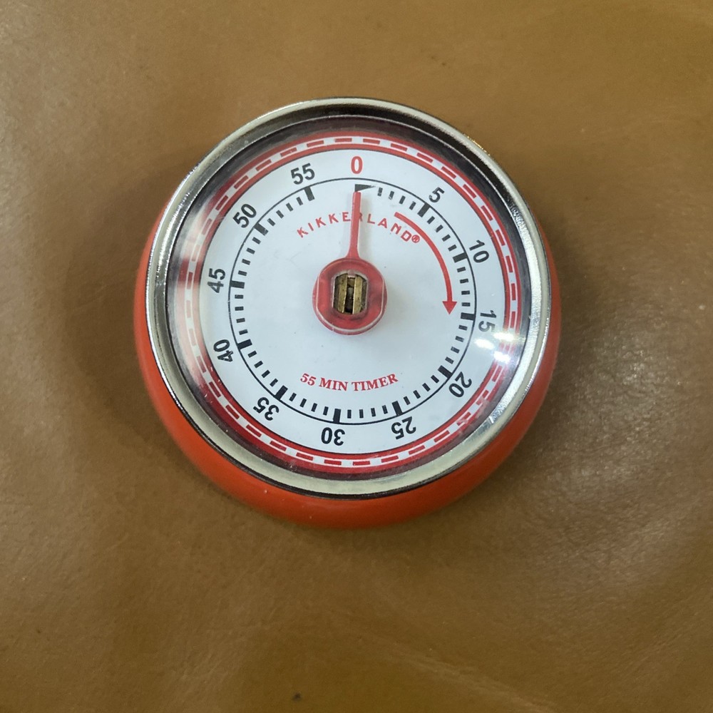 Dulton Red Magnetic Kitchen Timer - Vintage Style
