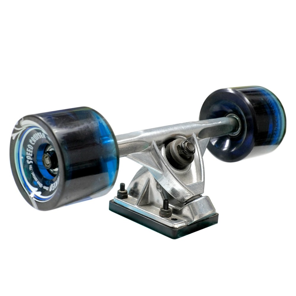 Yocaher Pintail White Digital Wave Longboard Complete