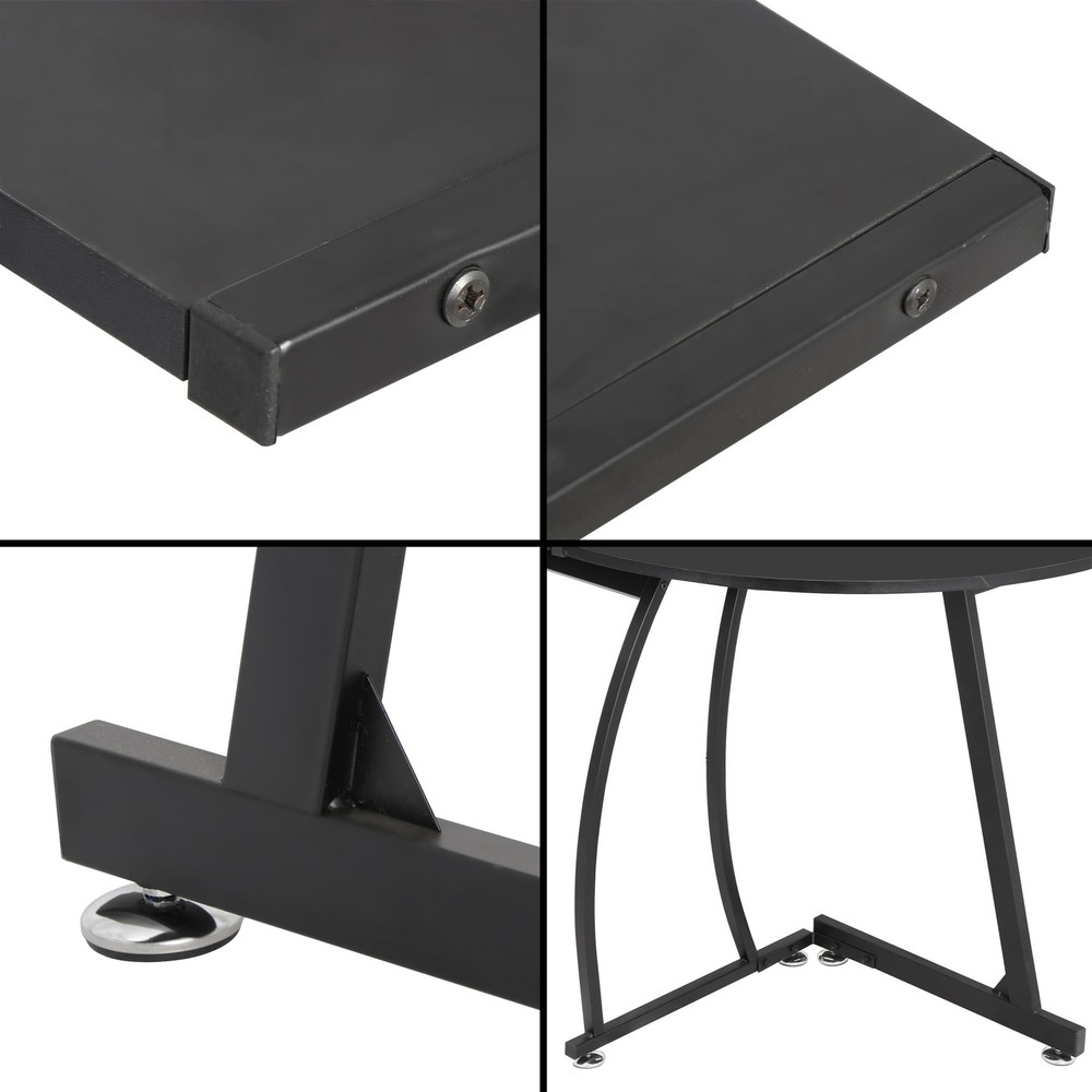 L-Shape Corner Desk Computer Game Office Durable Laptop Workstation Study 58"