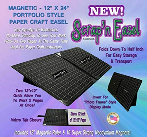 Magnetic Portable Scrapbook Grid Layout Ergonomic Work Surface