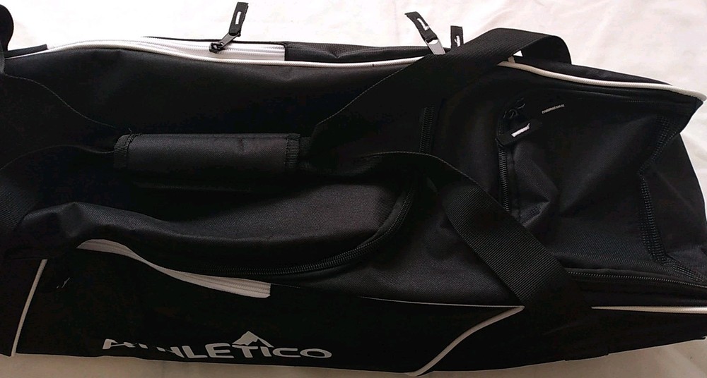 Athletico Power Hitter Rolling Baseball Bag - EZ Glide Wheels