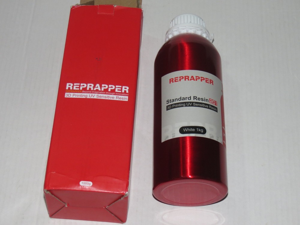 p3* Reprapper 1kg WHITE UV Sensitive Resin for 3D Printer