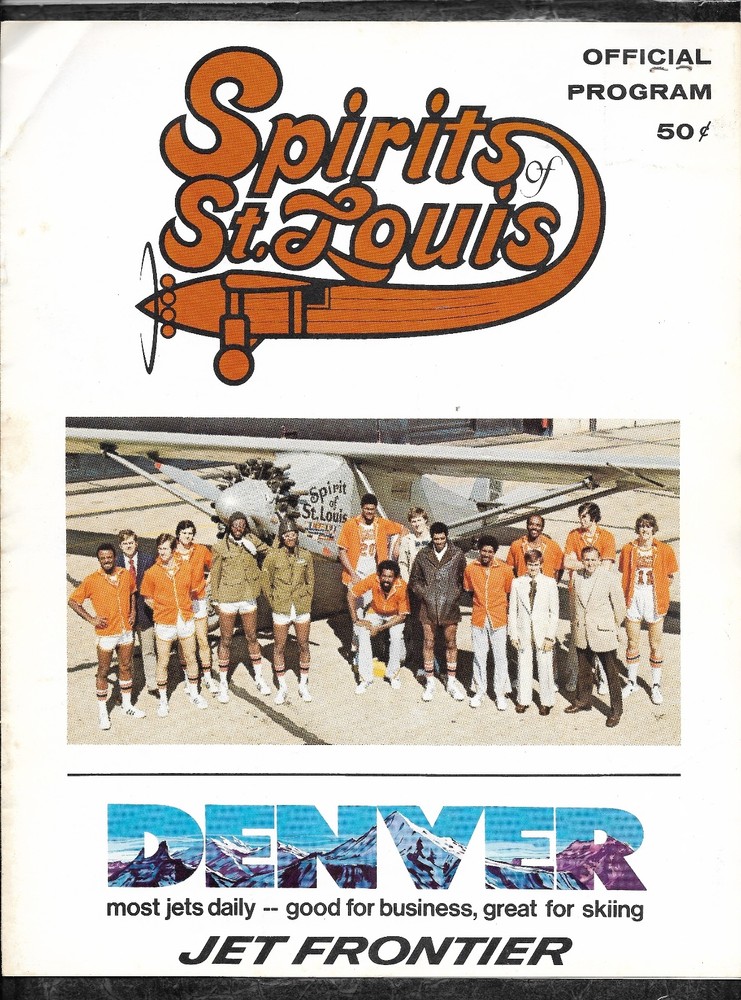 Oct 18 1974 St Louis Spirits/Sounds ABA Program + Stub 1st Ever Games for BOTH!