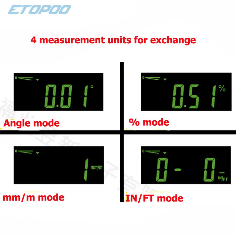 6Inch Digital Level Electronic Protractor Inclinometer with Magnet Illuminate Le
