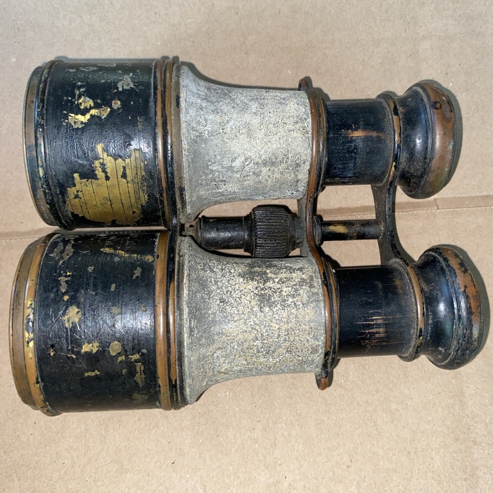 Antique WW1 Era German binoculars W/ Partial Case
