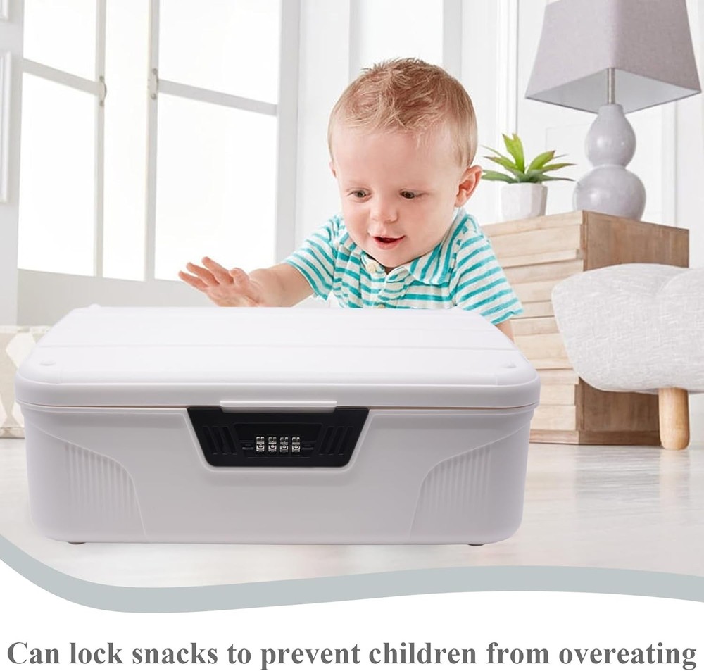 torage Bin - 4.2 Gallon Locking Container with 4-Digit Combination Lock, Stackab