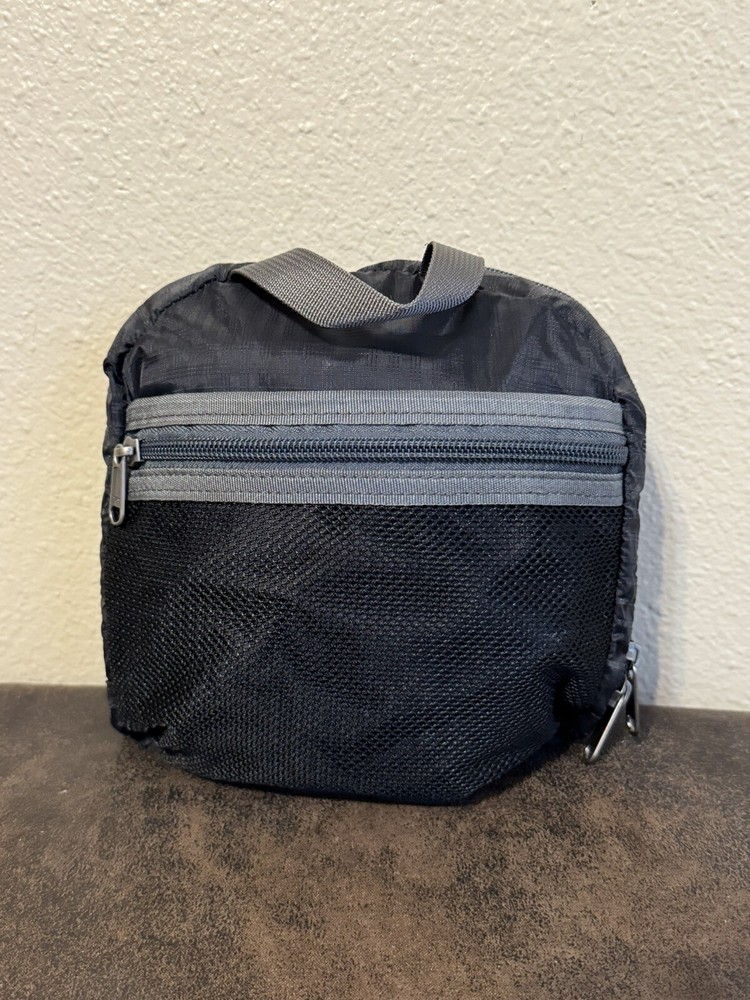 Hexin Foldable Backpack in Pouch “Field Operation 35L” Black/Silver EUC