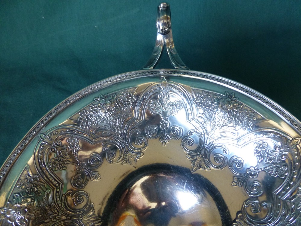 Antique Wilcox Silver Plate Two Handled Compote