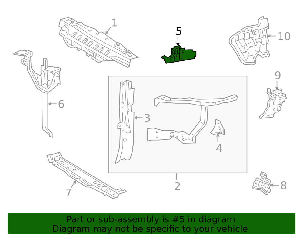 Genuine Lexus Lamp Bracket 53036-0E020