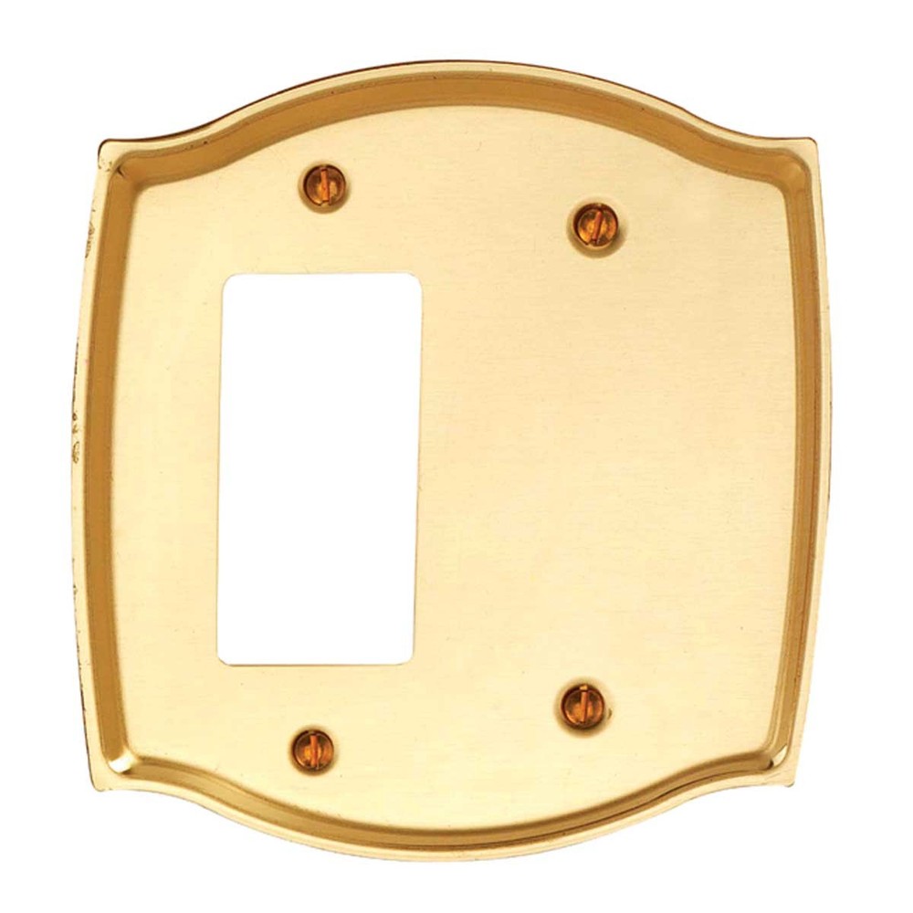 Switch Plate Bright Solid Brass GFI Blank | Renovator's Supply