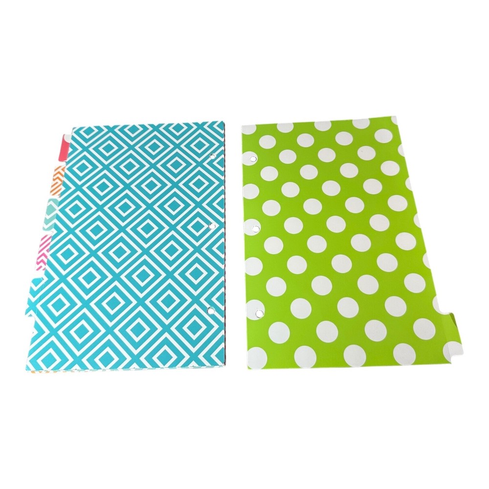 Target Set of 6 Dividers Mini 3 Ring Binder Planner Refills