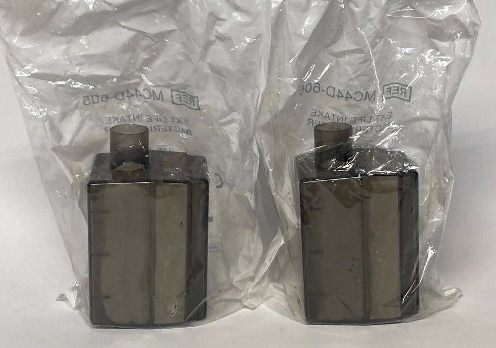 2 Pack, DeVilbiss MC44D-605 Extended Life Intake Bacteria Filter NEW OEM