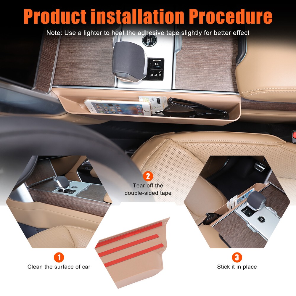 ABS Brown Central Console Left Side Storage Box For Range Rover Vogue 2023-24