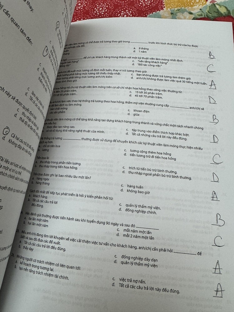 Vietnamese Translated Study Summary for Milady Standard Nail Technology