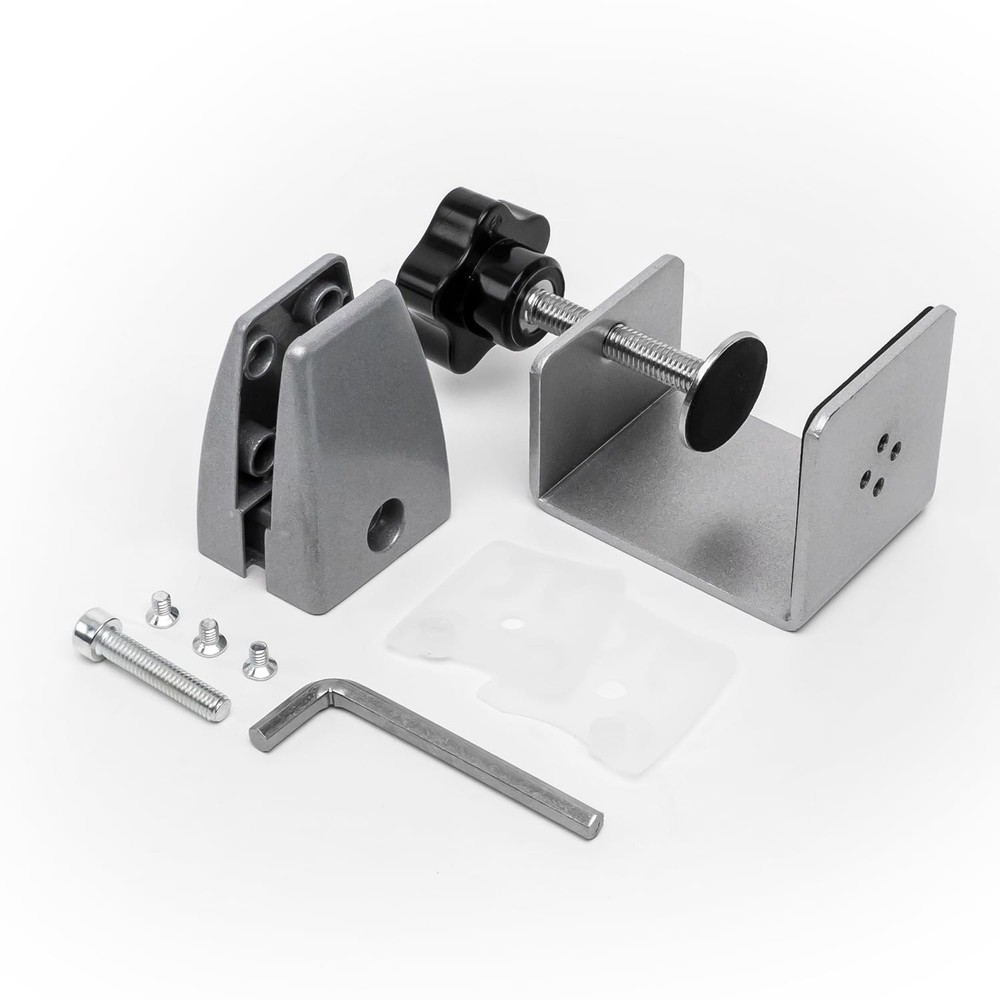 6-Pack Desk Shield Clamp for 2 to 20mm Thick Panel, Adjustable Desk Divider C...