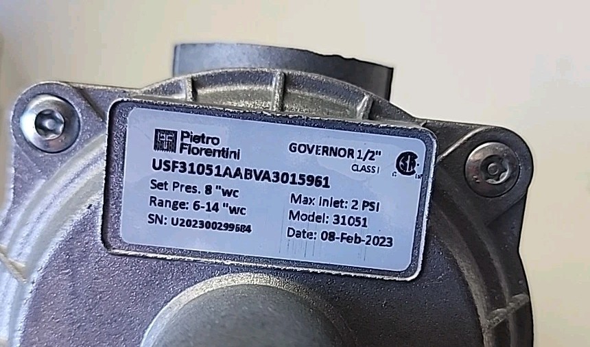 Gastite Gov. Gas Reg. 31051 1/2" NPT Brand New/Free Shipping!!