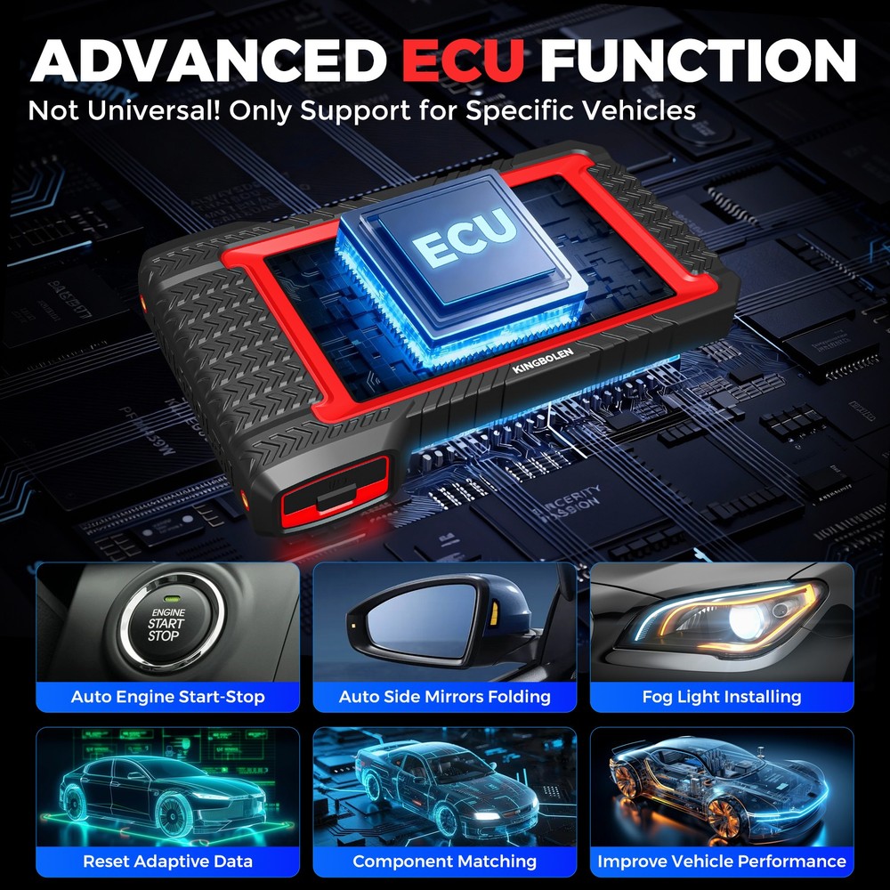 KINGBOLEN K7 OBD2 Car Diagnostic Tool Key Coding Full System CANFD Free Update