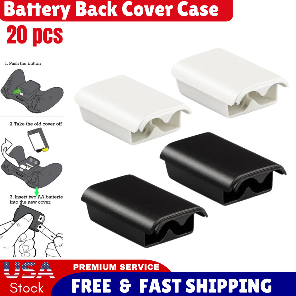 AA Battery Back Cover Case Shell Pack For Xbox 360 Wireless Controller US