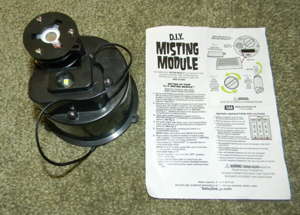 Misting Module Motion Activated Light Mist For Halloween Props New Open box