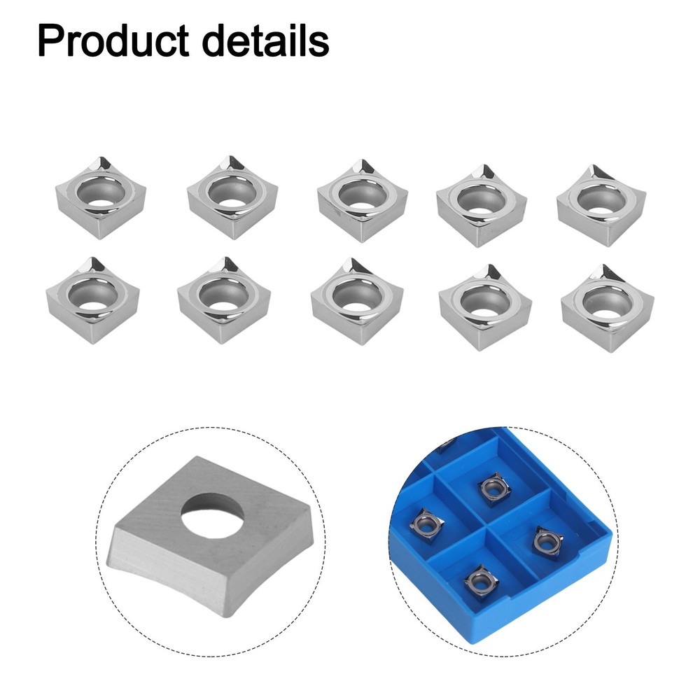 10PCS CCGT060204AK N01 Tool Inserts for Advanced For Aluminum Processing