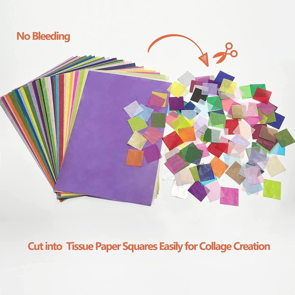 Simetufy 360 Sheets 36 Multicolor Tissue Paper for Gift 360 pcs, multicolor